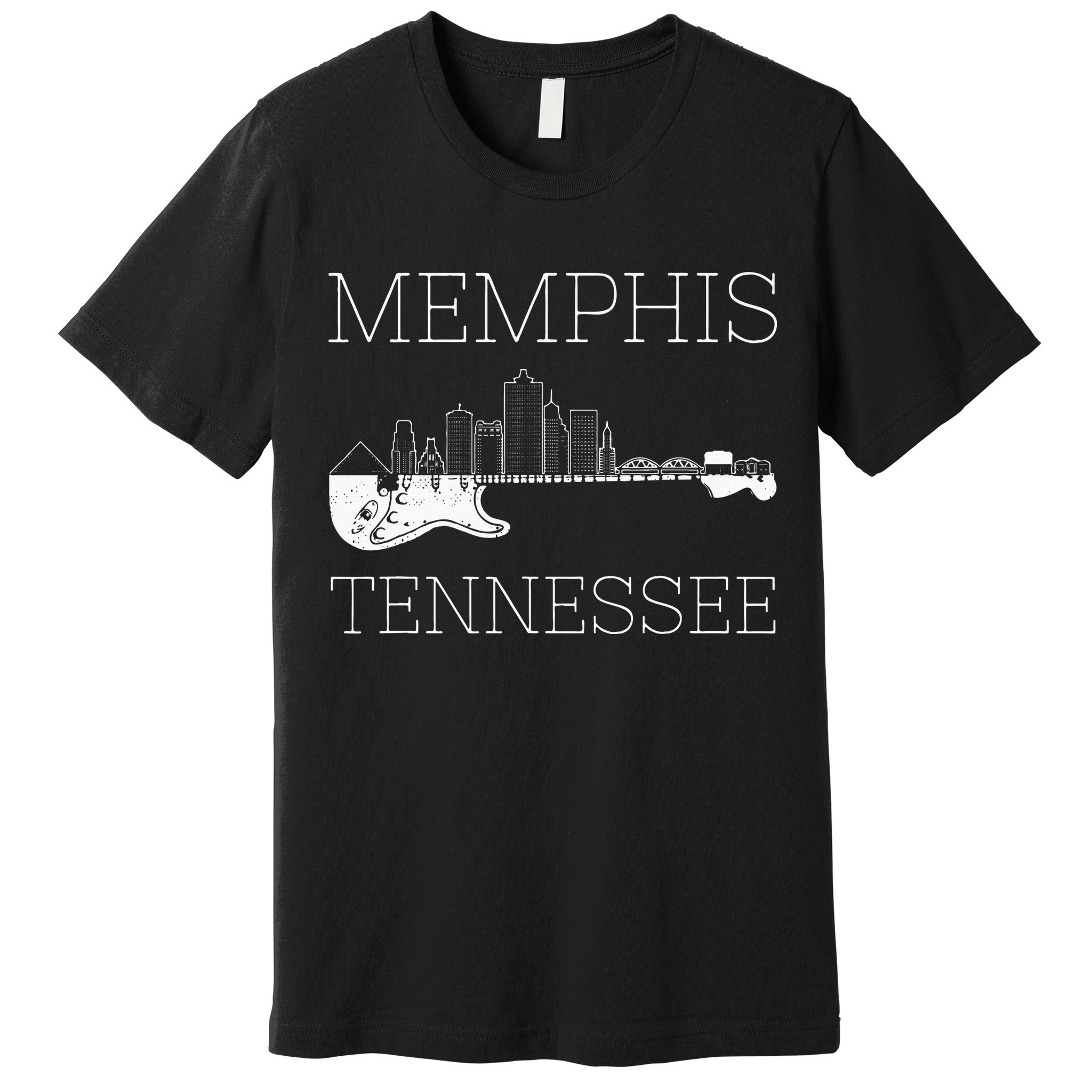 Souvenir Memphis Guitar Music Tennessee Memphis Premium T-Shirt