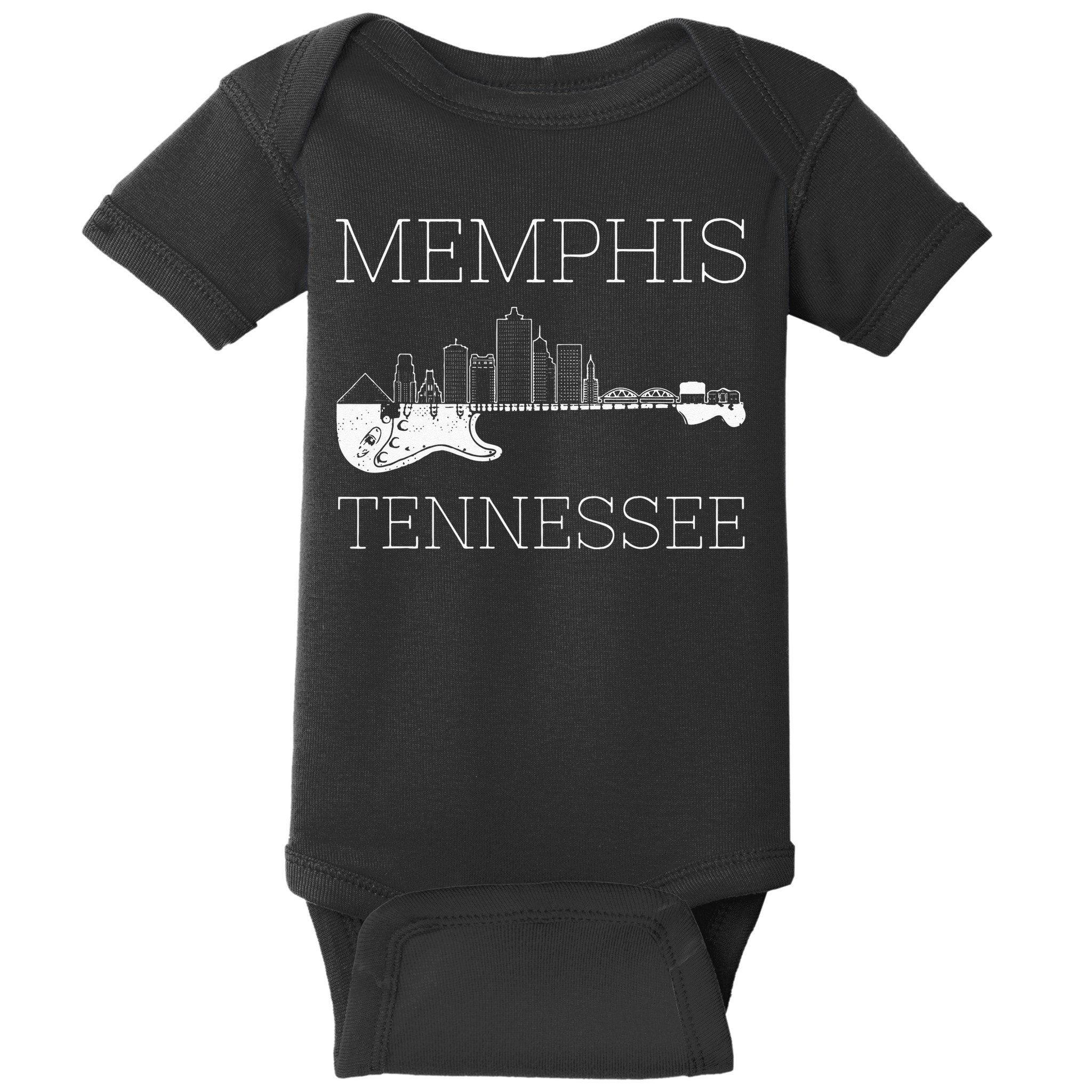 Souvenir Memphis Guitar Music Tennessee Memphis Baby Bodysuit