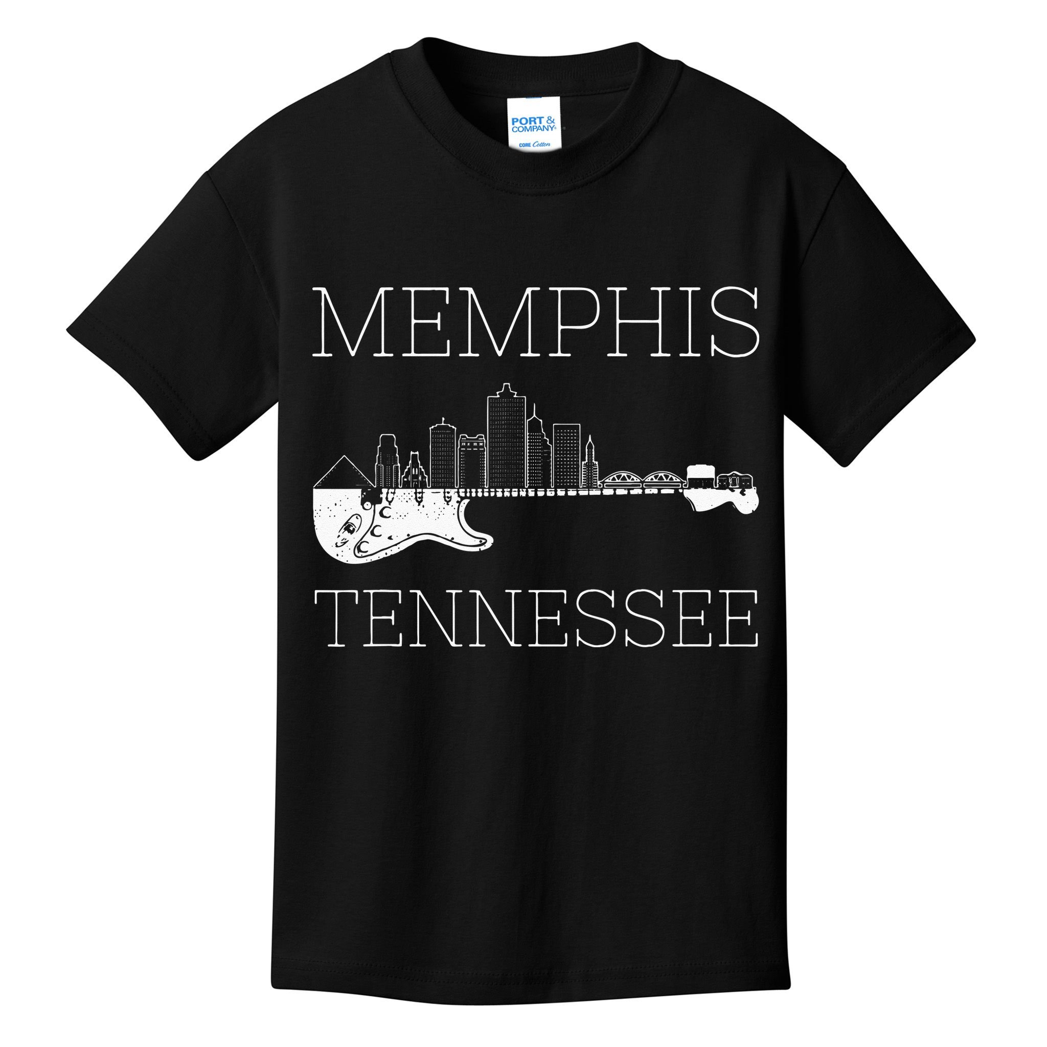 Souvenir Memphis Guitar Music Tennessee Memphis Kids T-Shirt