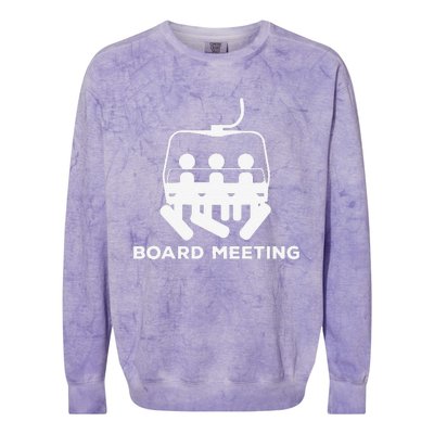 Snowboard Meeting Gift Idea Snowboarding Vacation Skiing Colorblast Crewneck Sweatshirt