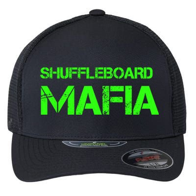 Shuffleboard Mafia Green Flexfit Unipanel Trucker Cap