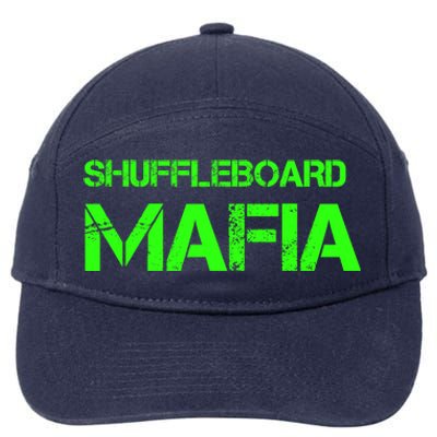 Shuffleboard Mafia Green 7-Panel Snapback Hat