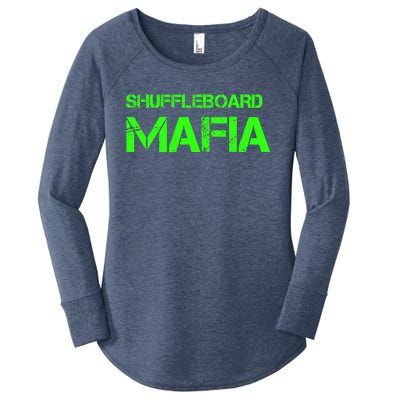 Shuffleboard Mafia Green Women's Perfect Tri Tunic Long Sleeve Shirt