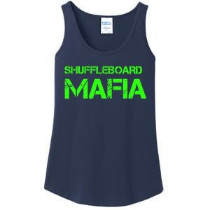 Shuffleboard Mafia Green Ladies Essential Tank