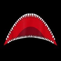 Shark Mouth Graphic Drawstring Bag