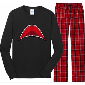 Shark Mouth Graphic Long Sleeve Pajama Set