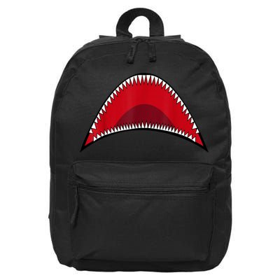 Shark Mouth Graphic 16 in Basic Backpack
