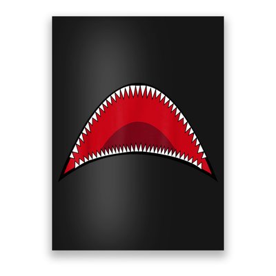 Shark Mouth Graphic Poster