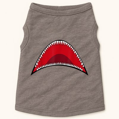 Shark Mouth Graphic Doggie Tank
