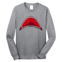 Shark Mouth Graphic Long Sleeve Shirt