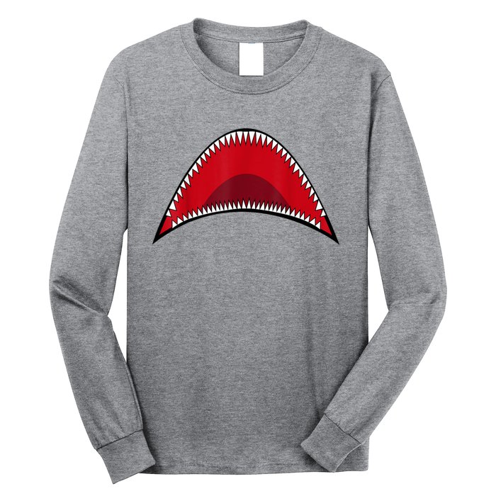 Shark Mouth Graphic Long Sleeve Shirt