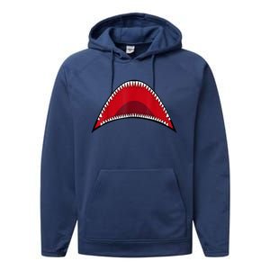 Shark Mouth Graphic Performance Fleece Hoodie