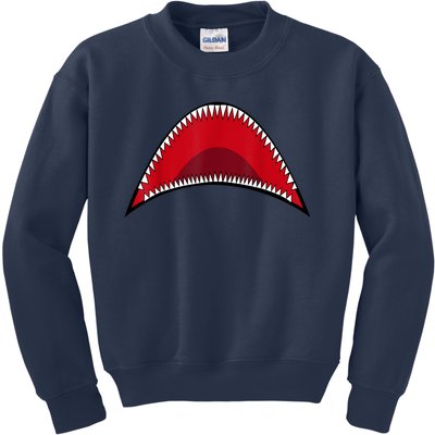 Shark Mouth Graphic Kids Sweatshirt