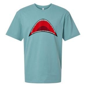 Shark Mouth Graphic Sueded Cloud Jersey T-Shirt