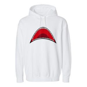 Shark Mouth Graphic Garment-Dyed Fleece Hoodie