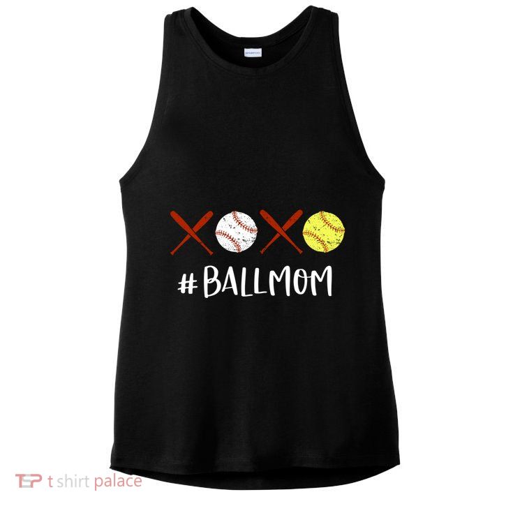 Softball Mom Gift Baseball Mom Great Gift Funny Gift Ladies PosiCharge Tri-Blend Wicking Tank