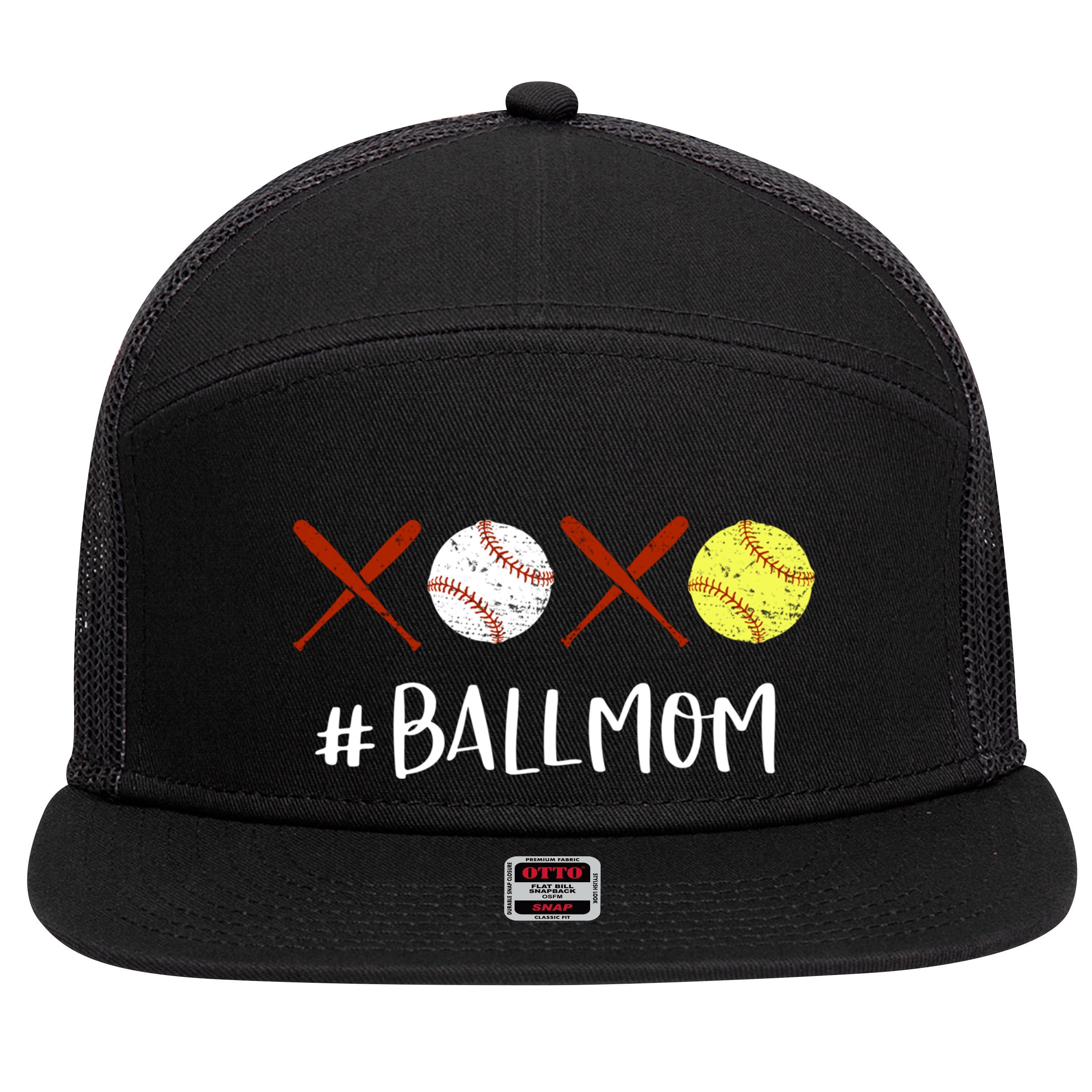 Softball Mom Gift Baseball Mom Great Gift Funny Gift 7 Panel Mesh Trucker Snapback Hat
