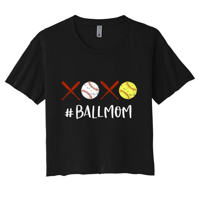 Softball Mom Gift Baseball Mom Great Gift Funny Gift Crop Top