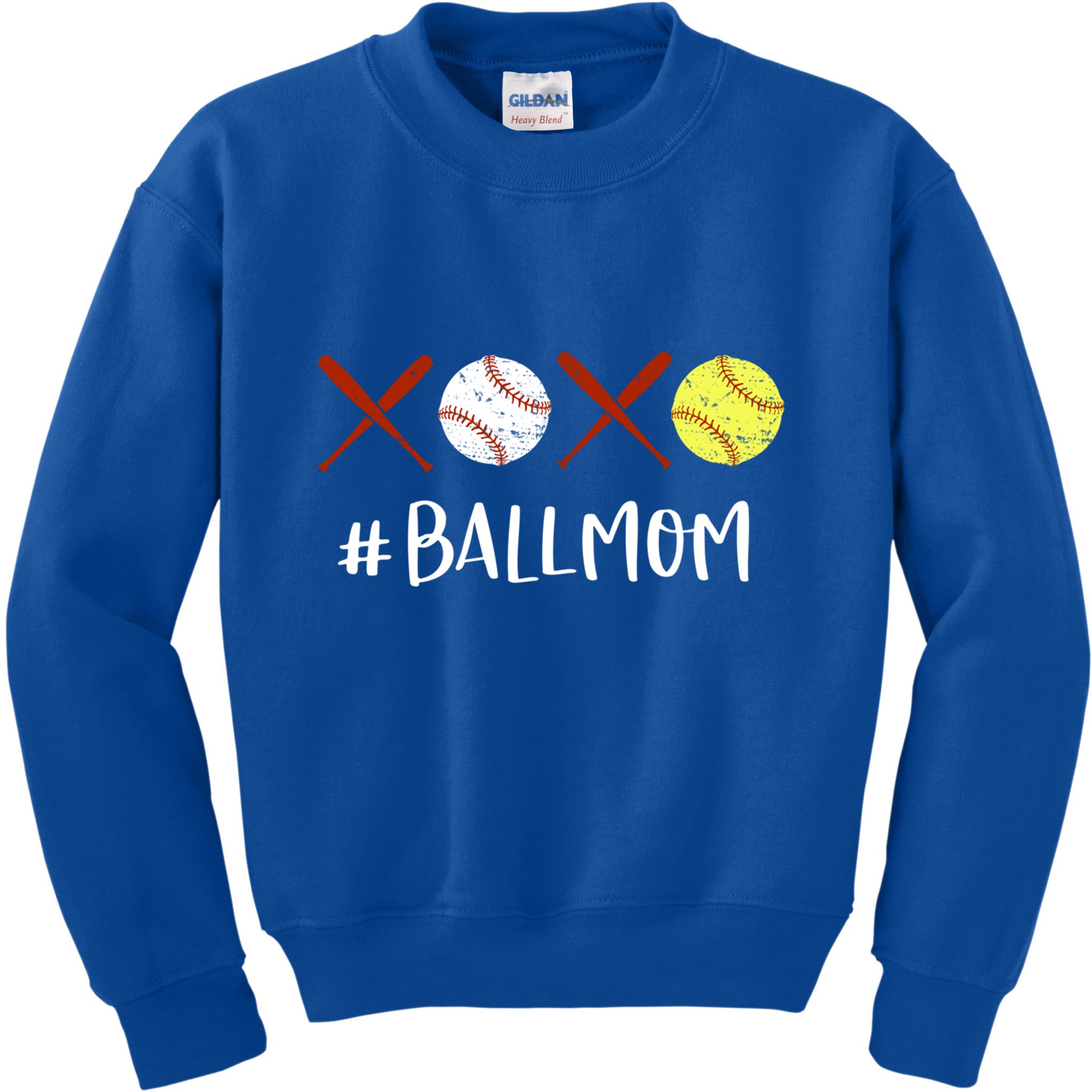 Softball Mom Gift Baseball Mom Great Gift Funny Gift Kids Sweatshirt