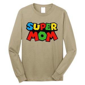 Super Mom Gamer Mothers Day Design Long Sleeve Shirt