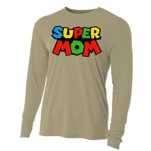 Super Mom Gamer Mothers Day Design Cooling Performance Long Sleeve Crew