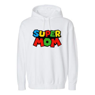 Super Mom Gamer Mothers Day Design Garment-Dyed Fleece Hoodie