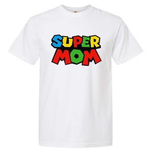 Super Mom Gamer Mothers Day Design Garment-Dyed Heavyweight T-Shirt