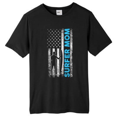 Surfing Mom Gift Tall Fusion ChromaSoft Performance T-Shirt