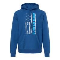 Surfing Mom Gift Premium Hoodie