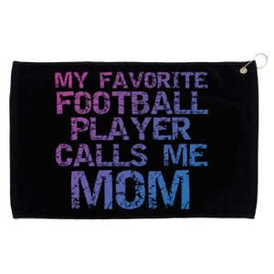 Sports Mother Gift My Favorite Football Player Calls Me Mom Meaningful Gift Grommeted Golf Towel