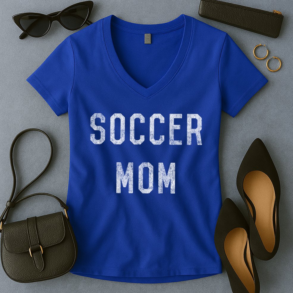 Soccer Mom Gift Women's V-Neck T-Shirt