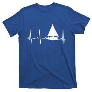 Sailing Meaningful Gift Boat Heartbeat Hooded Great Gift For Sailors T-Shirt