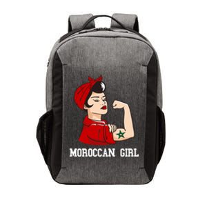 Strong Moroccan Girl Moroccan Flag Morocco Moroccan Pride Vector Backpack