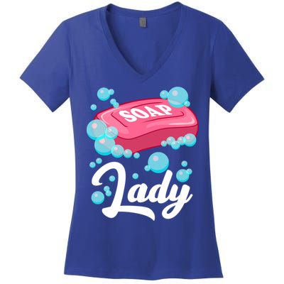 Soap Making Gift Homemade Soap Maker Great Gift Women's V-Neck T-Shirt