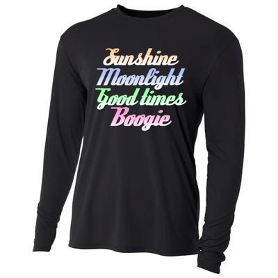 Sunshine. Moonlight. Good Times. Boogie Cooling Performance Long Sleeve Crew