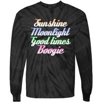 Sunshine. Moonlight. Good Times. Boogie Tie-Dye Long Sleeve Shirt