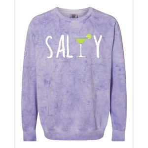 Salty Margarita Glass Beach Lover For Margarita Lovers Colorblast Crewneck Sweatshirt