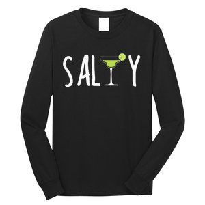 Salty Margarita Glass Beach Lover For Margarita Lovers Long Sleeve Shirt