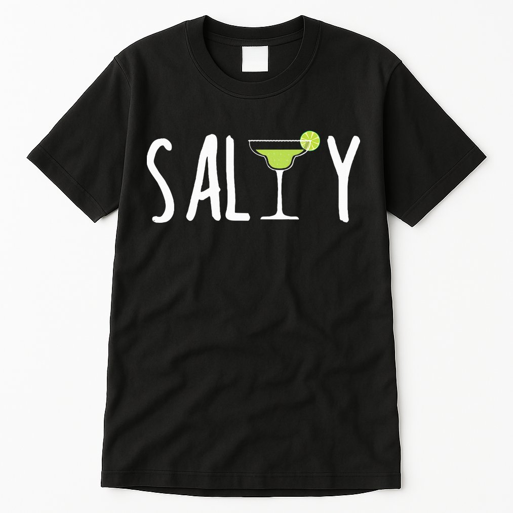 Salty Margarita Glass Beach Lover For Margarita Lovers Tall T-Shirt
