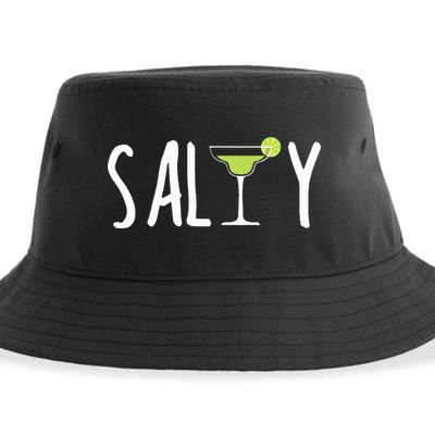 Salty Margarita Glass Beach Lover For Margarita Lovers Sustainable Bucket Hat
