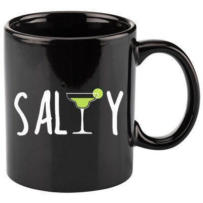 Salty Margarita Glass Beach Lover For Margarita Lovers 11oz C Handle Ceramic Mug