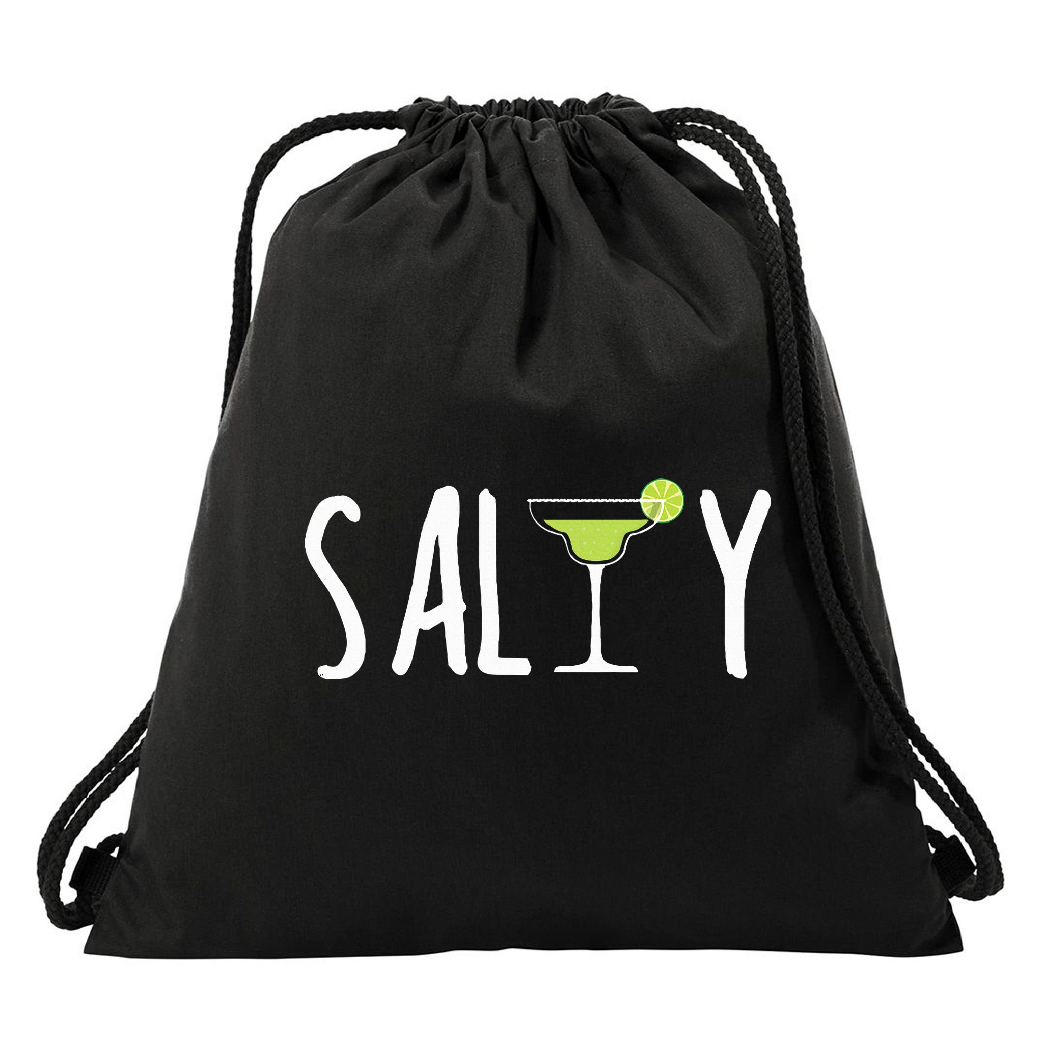 Salty Margarita Glass Beach Lover For Margarita Lovers Drawstring Bag