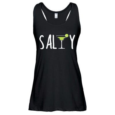 Salty Margarita Glass Beach Lover For Margarita Lovers Ladies Essential Flowy Tank