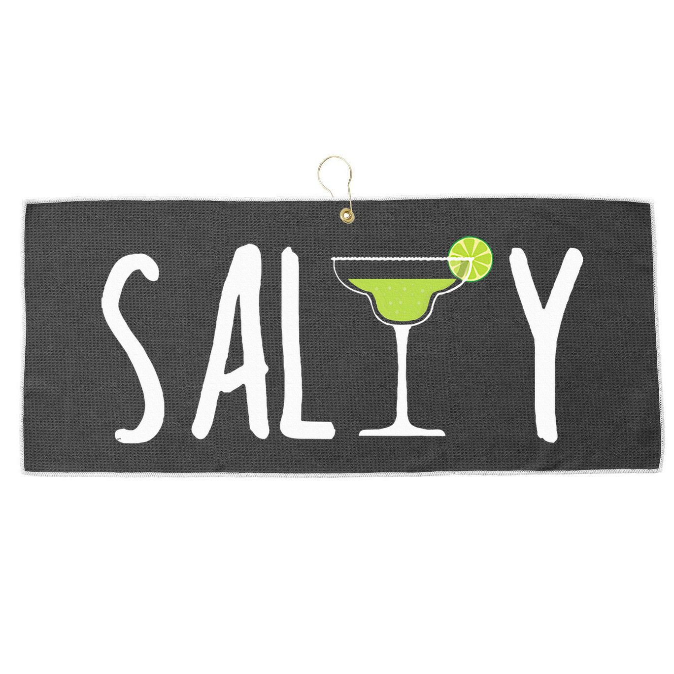 Salty Margarita Glass Beach Lover For Margarita Lovers Large Microfiber Waffle Golf Towel