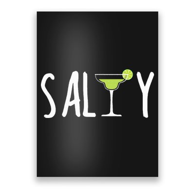 Salty Margarita Glass Beach Lover For Margarita Lovers Poster