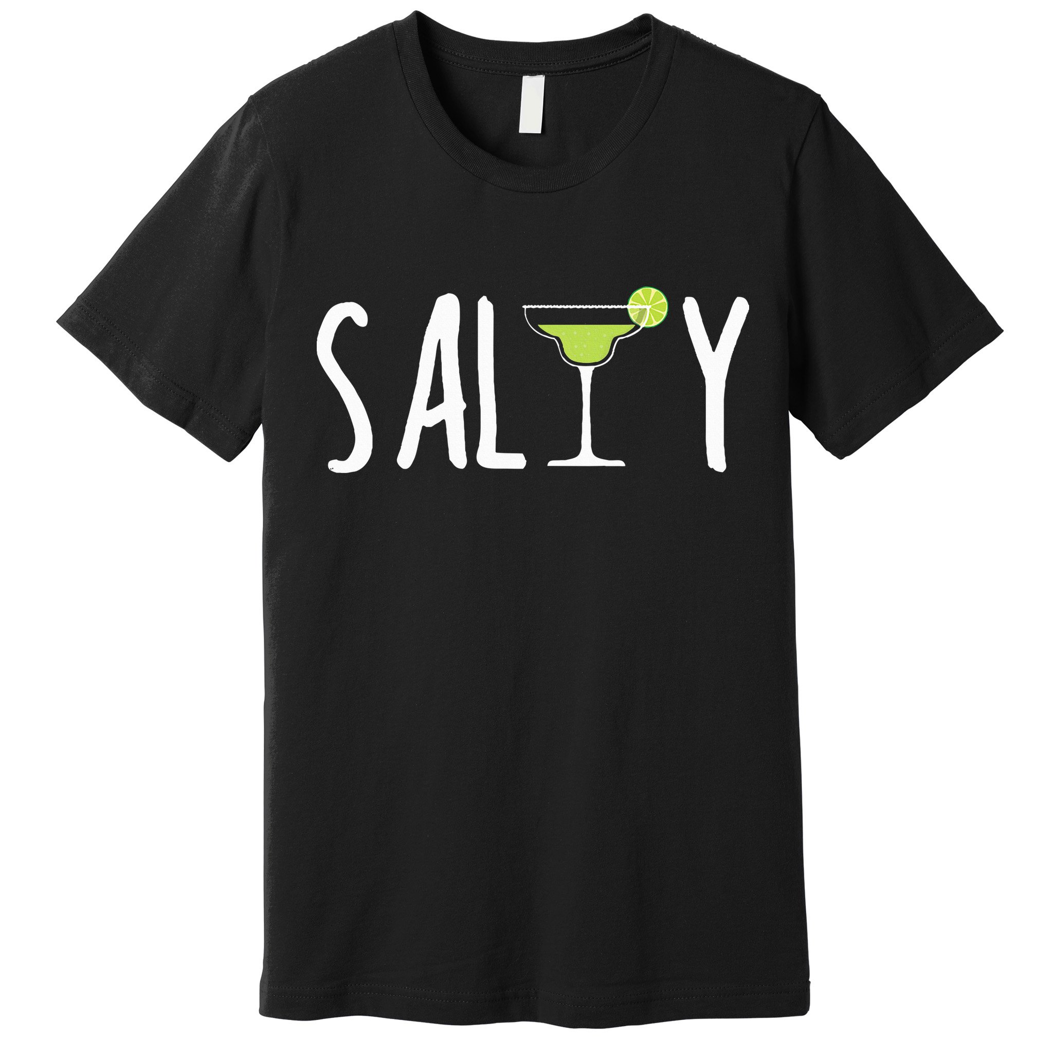 Salty Margarita Glass Beach Lover For Margarita Lovers Premium T-Shirt