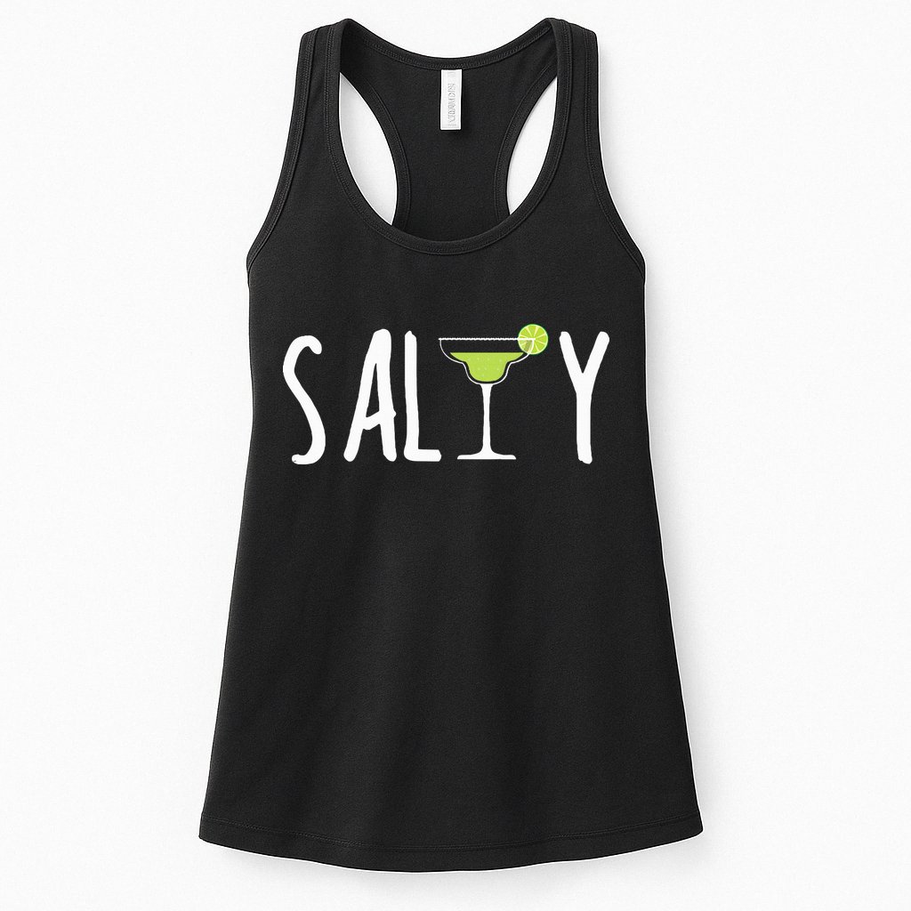 Salty Margarita Glass Beach Lover For Margarita Lovers Womens Tank Top