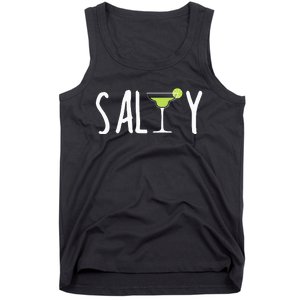 Salty Margarita Glass Beach Lover For Margarita Lovers Tank Top