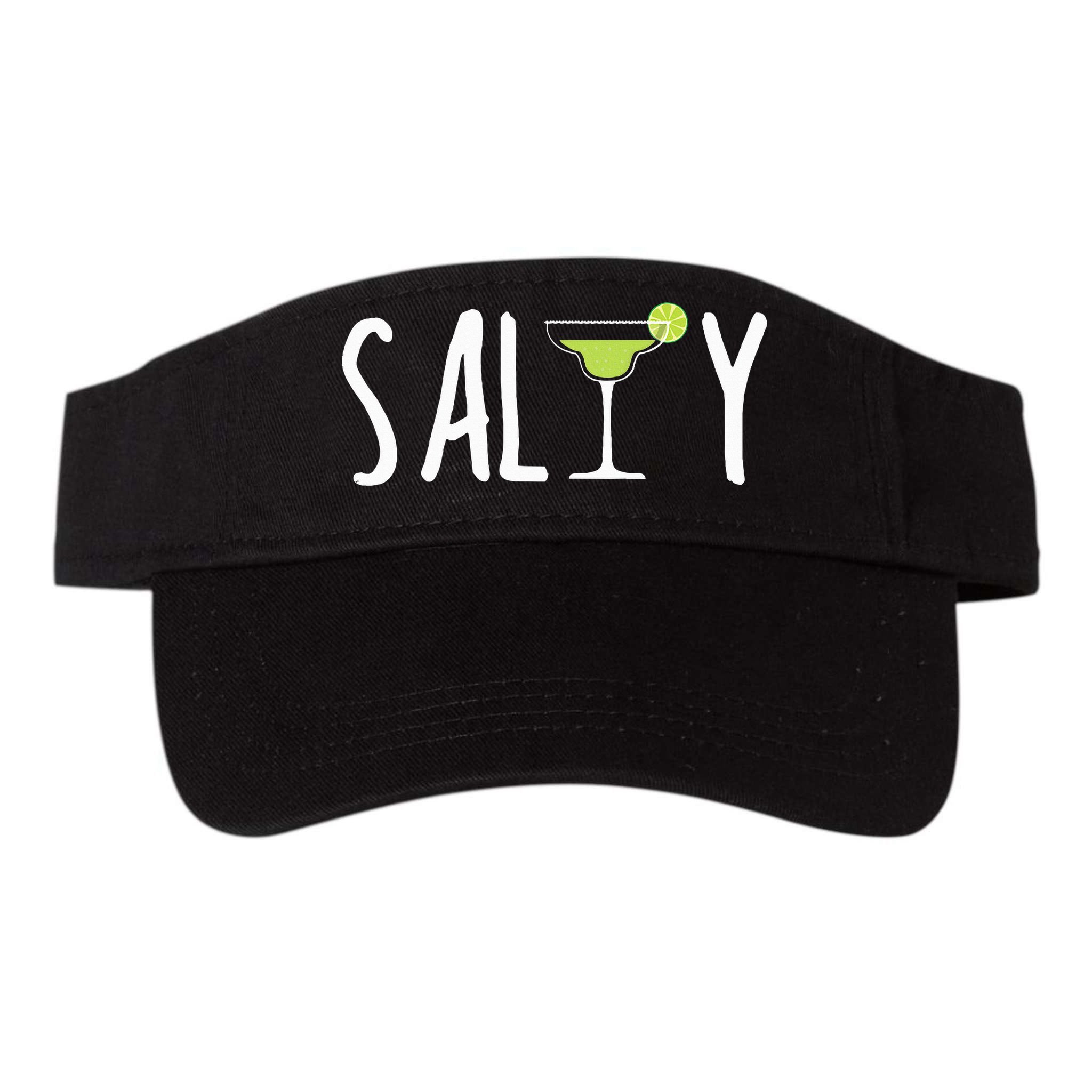 Salty Margarita Glass Beach Lover For Margarita Lovers Visor