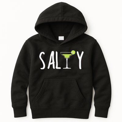 Salty Margarita Glass Beach Lover For Margarita Lovers Kids Hoodie